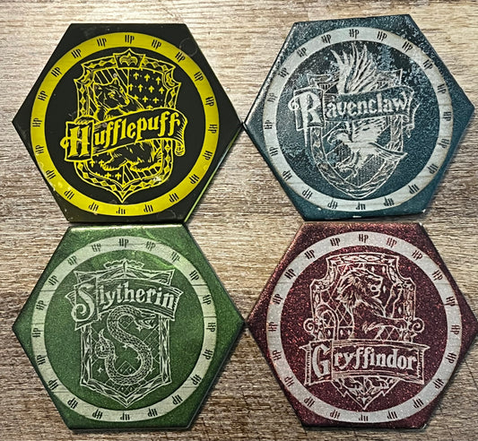 Harry Potter house coaster set of 4